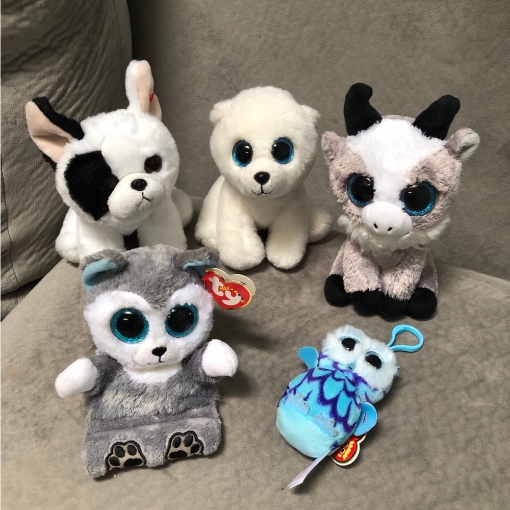 Ty beanie baby stuffed animal bundle of 6